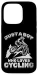 iPhone 14 Pro Bicycle I Just A Boy Who Loves Cycling Downhill Bike Cyclist Case