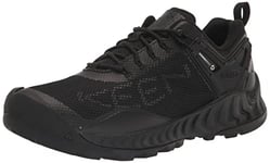 KEEN Men's Nxis Evo Waterproof Hiking Shoe, Triple Black, 8.5 UK