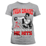 Hybris Ivan Drago - The Siberian Bull Girly Tee (S,DarkGrey)