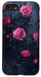 Coque pour iPhone SE (2020) / 7 / 8 Rose Esthétique Vigne Pétales Roses Floral Nature