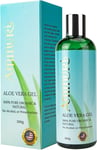 Organic Aloe Vera Gel - 100% Pure Aloe from Freshly Cut Aloe Skin & Hair 300ml