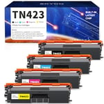 Skydo TN423 Lot de 4 cartouches de toner de rechange compatibles avec Brother TN-423 TN-423BK TN-421 MFC-L8690CDW MFC L8690CDW DCP-L8410CDW MFC-L8900CDW HL-L8260CDW HL-L8360CDW