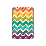 Innovedesire Rainbow Colorful Shavron Zig Zag Pattern Tablet Etui Coque Housse pour iPad Mini 4, iPad Mini 5, iPad Mini 5 (2019)