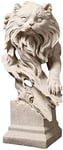 JYKFJ Grande tête de Chat Statue Feng Shui décor Sculpture résine grès Figurine Cadeau d'affaires Jardin Maison et Bureau 1019