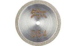 Pferd 68402206 D1a1r 22-0,5-1,7 D 64 Gad Diamantskivan Diameter 22 Mm Borrdiameter 1,7 Mm Tomhärd, Glas, Hårdmetall, Slipmaterial, Tekniska