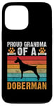 Coque pour iPhone 13 Pro Max Fière grand-mère d'une grand-mère Doberman