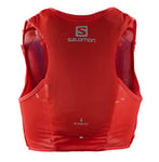Salomon Adv Hydra Vest 4 Unisex Hydration Vest Trail running Hiking, Comfort and Stability, Quick Access to Hydration, and Simplicity, Red, M