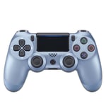 PS4 Controller Trådlös Bluetooth Gamepad (Titanium Blue)