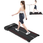 CITYSPORTS Treadmills for home,Under Desk Treadmill Ultra Slim Walking Pad with Remote,LED Display and Bluetooth Speaker,Compact Motorised Treadmill,No Assembly (Black Red)