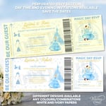 Cinderella Invitations Save the date Wedding Disney Birthday Ticket Party Invite