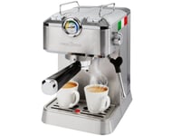 Proficook Pc-Es-Ka 1267, Espressomaskin, 1,5 L, Kaffe Pute, Malt Kaffe, 1100 W, Rustfritt Stål