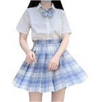 Dress For Woman,Fashion Women Plaid Pleated A-Line Skirt Anti-Burnout High Waist Short Skirt Blue,Woman Dress For Valentine Easter