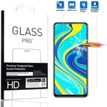 Protecteur d'écran Xiaomi Redmi Note 9 Verre Trempé Film de Protection [1 PC] Vitre Tactile Anti-poussiere sans Bulle