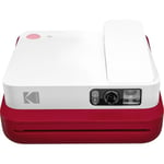 Appareil photo instantané et imprimante Bluetooth - KODAK - SMILE CLASSIC 2 en 1 - Rouge et Blanc