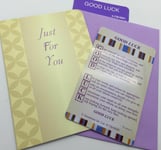 GOOD LUCK Sentimental Keepsake Wallet / Purse greeting Card, Gift, new, anyone