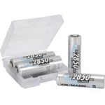 Ansmann Mignon (AA)-batterie rechargeable NiMH AA 4er + Box 2850 mAh 1.2 V 1 Set