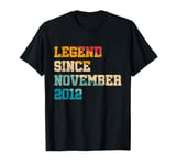 12 Year Old Legend Since November 2012 Vintage 12th Birthday T-Shirt