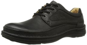 Clarks Nature Three, Derby homme - Noir (black Leather), 41.5 EU