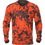 Härkila 69Wildboar Pro L/S T-shirt - AXIS MSP Orange Blaze/Shadow Brown XXXL