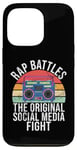 Coque pour iPhone 13 Pro Rap Battles The Social Media Fight Hip Hop des années 90