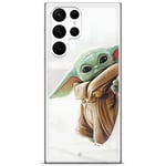 ERT GROUP Coque de téléphone Portable pour Samsung S22 Ultra Original et sous Licence Officielle Star Wars Motif Baby Yoda 016 Parfaitement adapté à la Forme du téléphone Portable, Coque en TPU