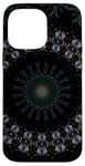 iPhone 14 Pro Max Dark Fantasy Mandala Pattern Yellow And Blue Case