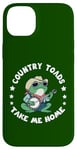 Coque pour iPhone 14 Plus Country Toads Take Me Home, crapaud cowboy cool jouant de la musique