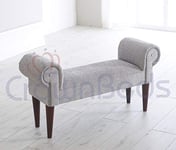 chaise New Chenille Lounge Chair (Light Grey)