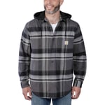 Carhartt Fodrad Flanellskjorta Jacka Herr Black M