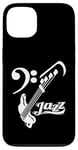 Coque pour iPhone 13 Guitare basse Jazz Musicien