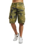 Brandit Basic Vintage Homme Cargo Short - Suédois Camouflage, S