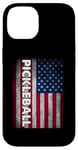 iPhone 14 Pickleball American Flag USA Pickle Ball Player Patriotic Case