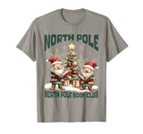 Funny North Pole Book Club Hot Cocoa Bookworm Christmas Xmas T-Shirt