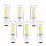 GU10 12W LED Ampoule Hotte Lustres LED (équivalent Ampoules à Incandescence 100W) 1200LM CRI>80 + 360° Lumiere AC 110V 230V, pour Lustre/Applique/Lampe Chevet, Lot de 6,Cold White,110V~130V