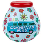 Pot Of Dreams Ceramic Money Pot Smash Money Box Savings Jar - Retro Campervan Fund