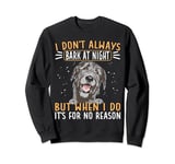 Irish Dogs Dad I Don't Always Bark At Night Irish Wolfhound Sweatshirt