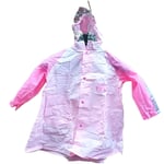 Child Kid Hooded Rain Cover Poncho Raincoat Jacket Coats Waterproof Light Purple