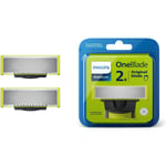 Philips OneBlade ersättningsblad 2-pack passar alla OneBlade handtag (modell QP220/50)