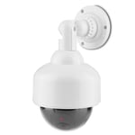 Dummy Camera Dome Shape Flashing LED Realistic CCTV Camera For Home Security