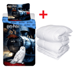 Harry Potter T Complete Lit Simple Housse de Couette + Duvet Hivernal 140x200cm