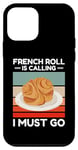 iPhone 12 mini Vintage French Roll Is Calling I Must Go Food Lover Case