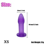 Nettoyeur de bidet en silicone souple portable,nettoyant anal,bouchons de fesses,douche lavement,livres de douche,noir,violet,transparent,1 pièce - Type Purple XS