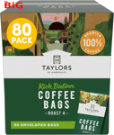 Taylors  of  Harrogate  Rich  Italian  Ground  Coffee  Bags ,  80  Enveloped  Ba