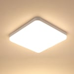 Comely - Plafonnier led 32W 3600LM, Étanche IP54, Luminaire Plafonnier pour Salle de Bain Cuisine Couloir Balcon 25cm - Lumière Chaude 3000K