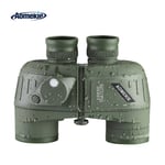 Low Light Vison Binoculars 10x50 Military Marine Tactical w/ Rangefinder Compass