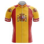 Factory8 - Country Jerseys - Love Your Country! Cycling Jerseys & Sets Collection - Team Spain "King of the Herd" Bold Men's Cycling Jersey & Short Set - Jersey 1 Only - XL