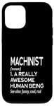 Coque pour iPhone 12/12 Pro Définition de machiniste amusante Magasin d'outils de machines-outils