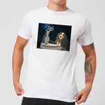 Disney Lady And The Tramp Spaghetti Scene Men's T-Shirt - White - XL