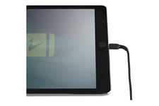 StarTech.com 30cm tålig, svart USB-A till Blixtkabel - Hård, tålig aramifiber USB typ A till Blixtladdare/synkron strömsladd - Apple MFi-certifierad iPad/iPhone 12 - Lightning-kabel - Lightning / USB - 30 cm