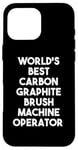 Coque pour iPhone 16 Pro Max Meilleur opérateur de machine à brosse en graphite de carbone au monde